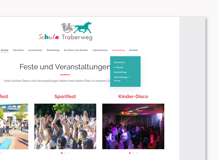 Homepage Schule Traberweg Feste